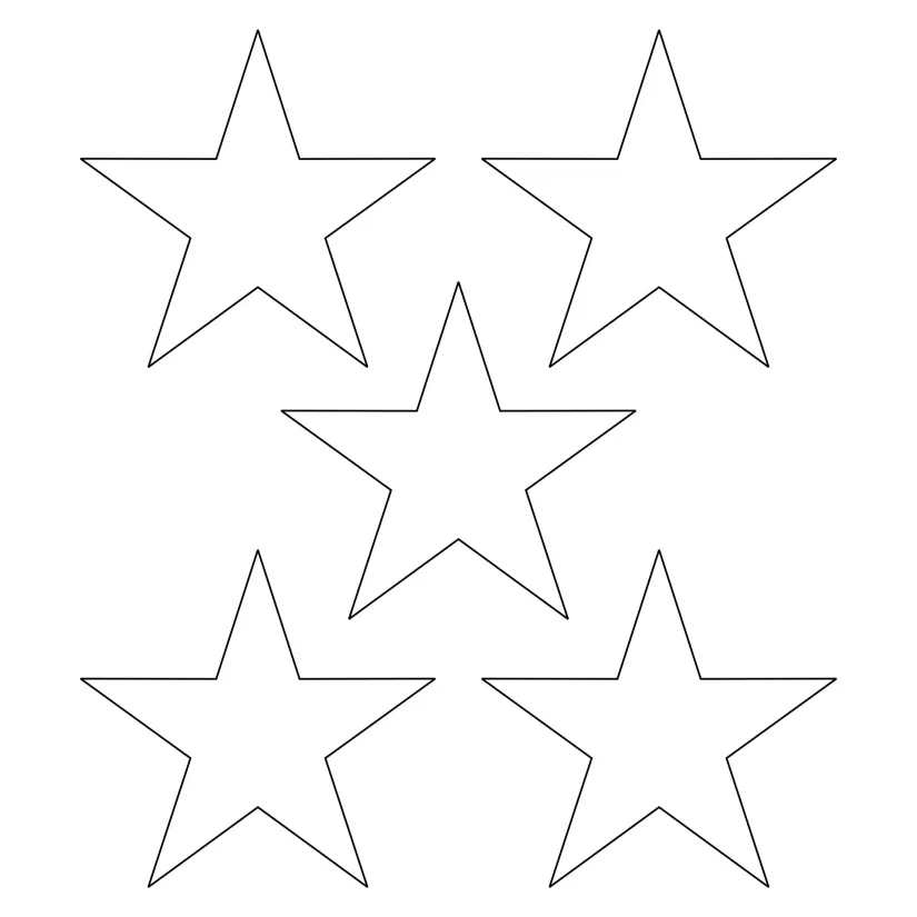 12 Inch Printable Star Template