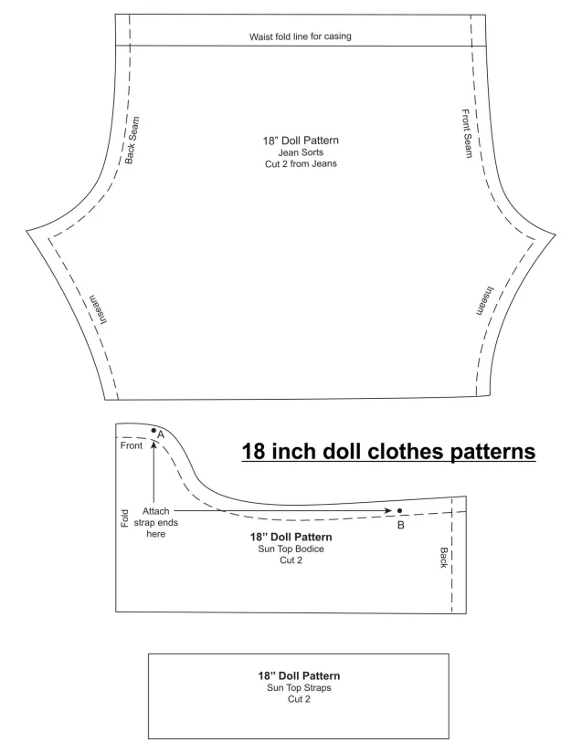 18 Inch Doll Clothes Patterns Free
