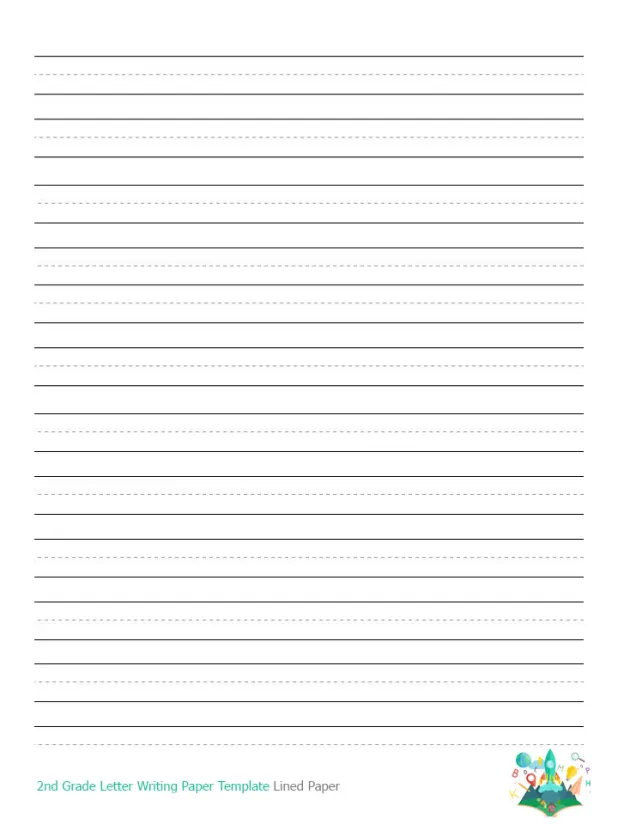 2nd Grade Letter Writing Paper Template