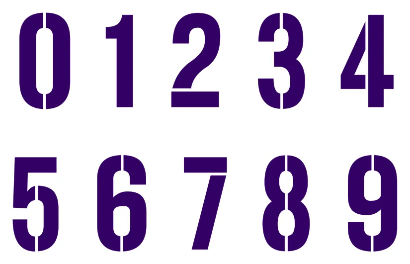 3 Inch Number Stencils