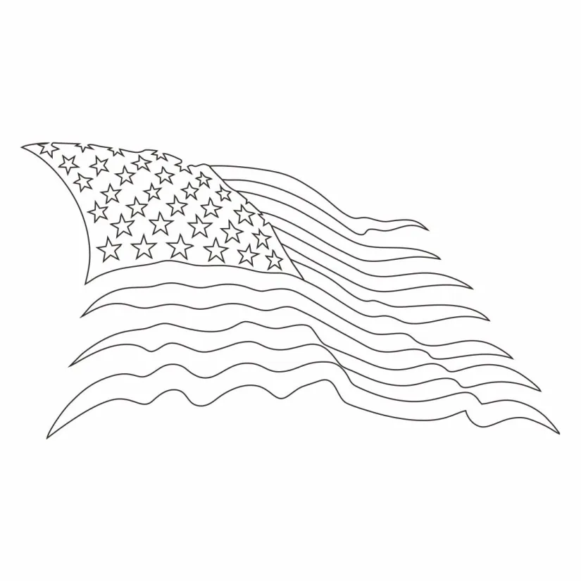 American Flag Stars Stencil Printable Free