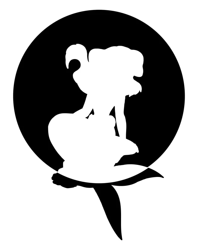 Ariel Little Mermaid Pumpkin Stencil