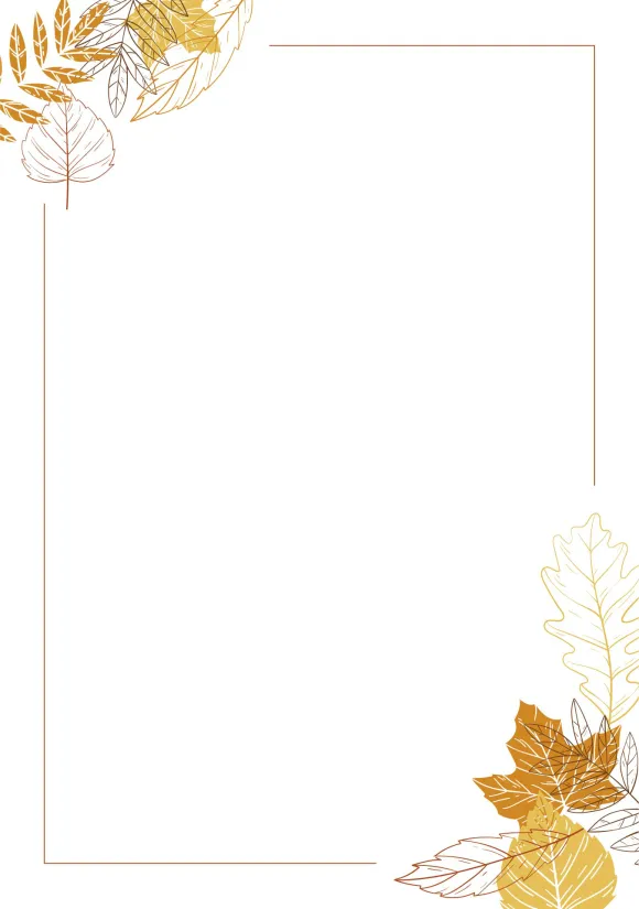 Autumn Leaf Border Clip Art