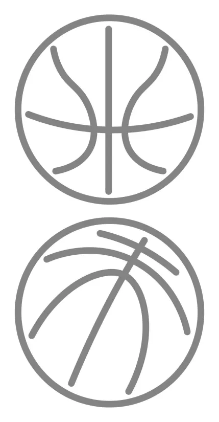 Basketball Tattoo Stencils