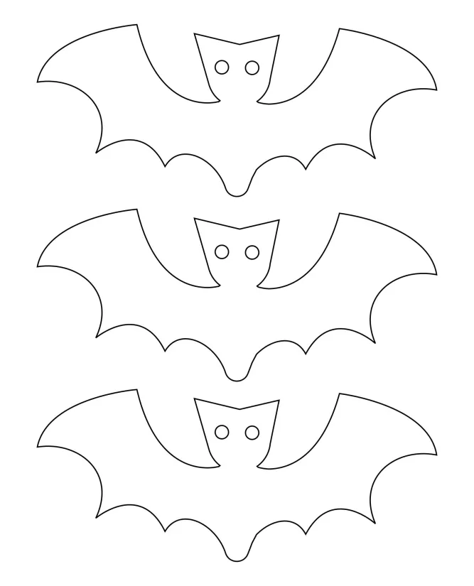 Bat Cut Out Template