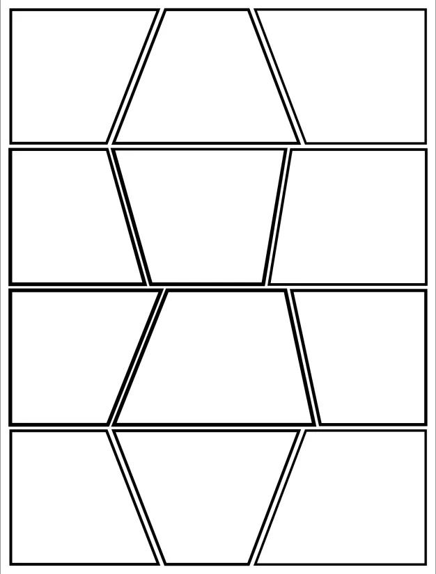 Blank Comic Book Panels Templates