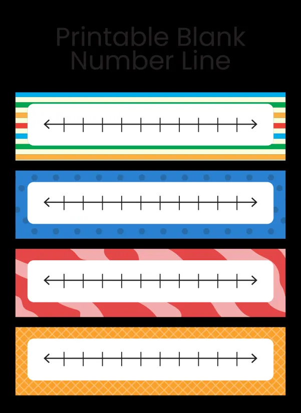 Blank Number Line 1 10