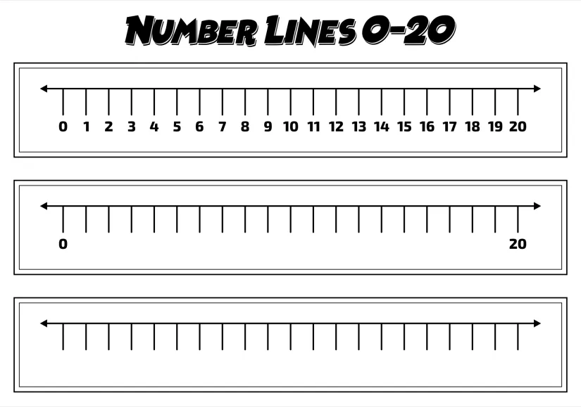 Blank Number Line Paper