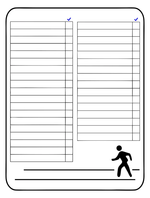 Blank Scavenger Hunt List Printable