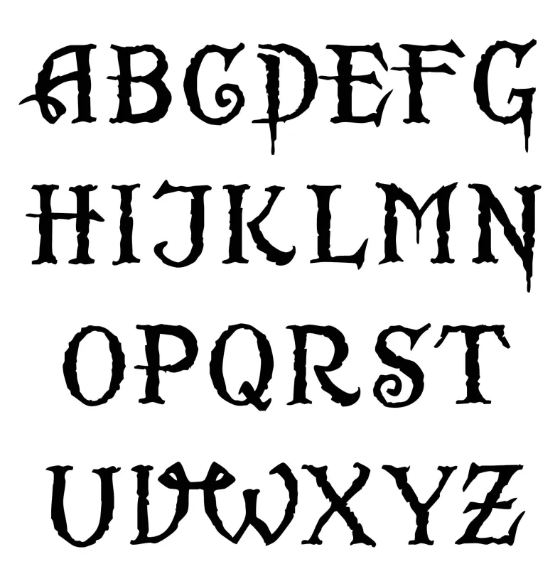 Celtic Alphabet Letters