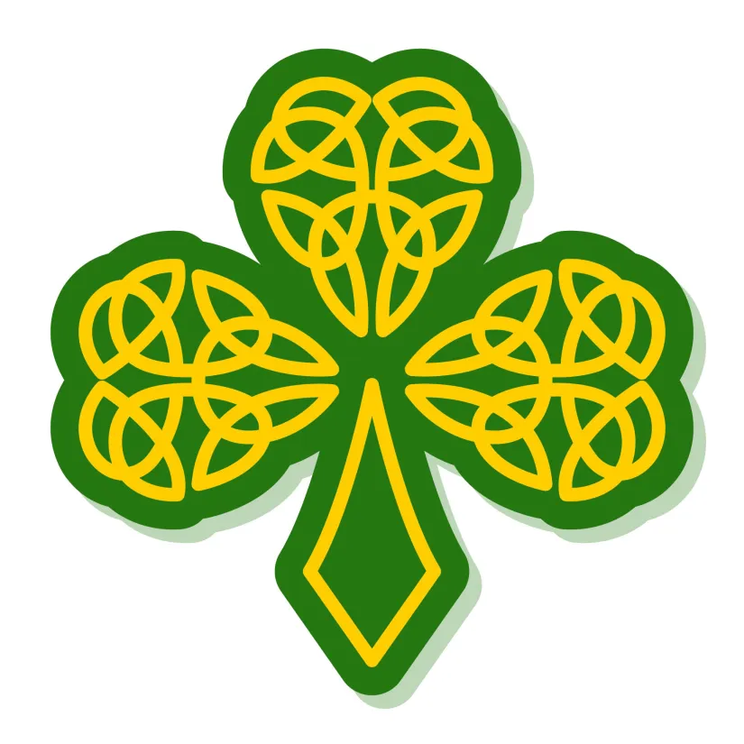 Celtic Knot Shamrock Clip Art