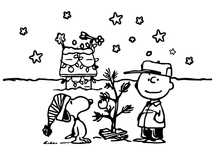Charlie Brown Christmas Coloring