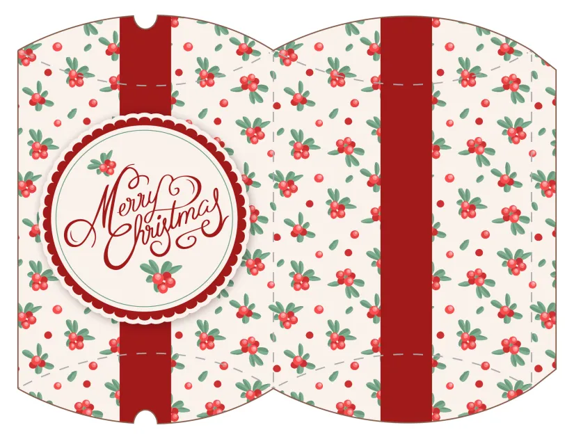 Christmas Box Template Printable