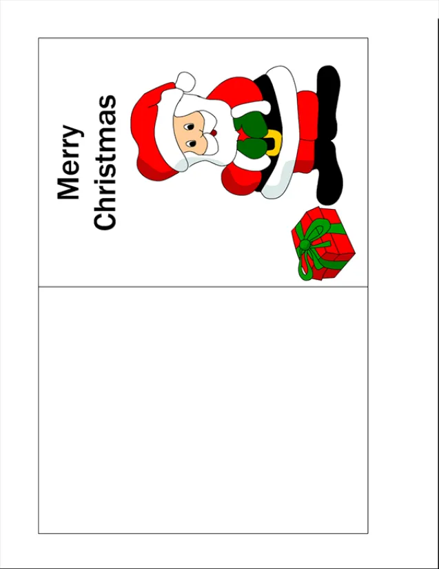 Christmas Card Templates Printable