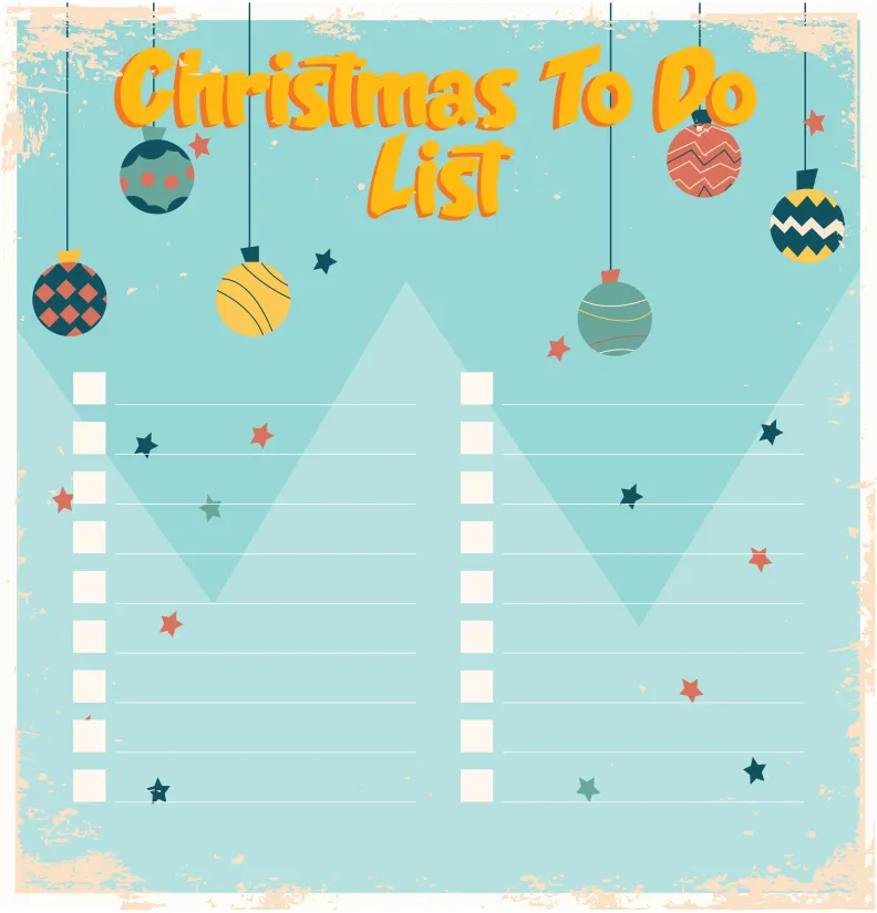 Christmas Things to Do Lists Printables
