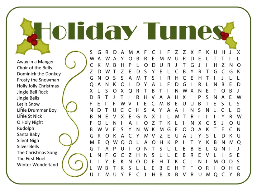 Christmas Word Searches Printable