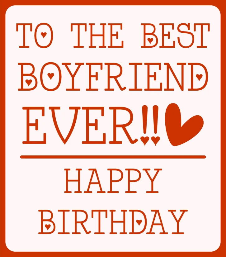 Cute Birthday Cards For Boyfriend