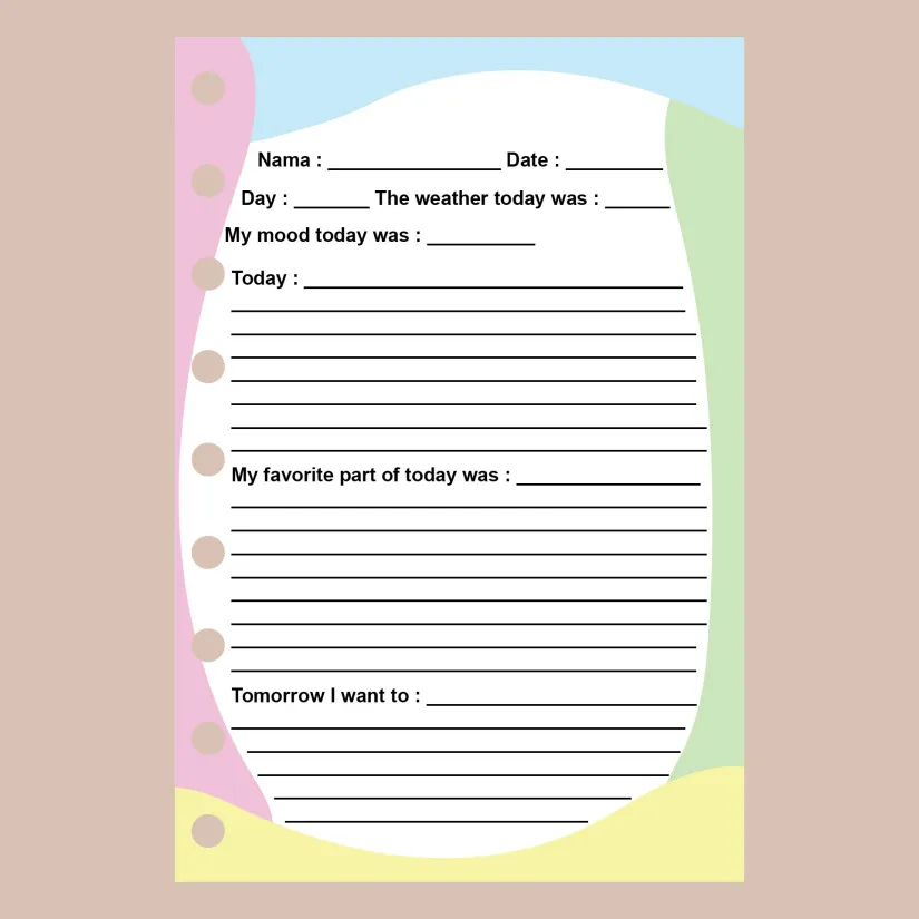 Daily Journal Pages Printable