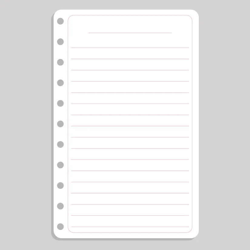 Diary Writing Paper Template