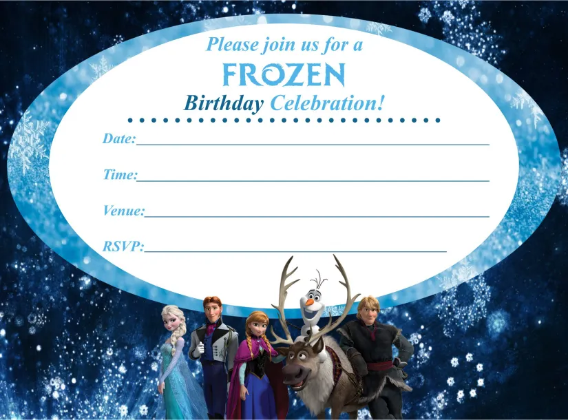 Disney Frozen Birthday Invitation Printables