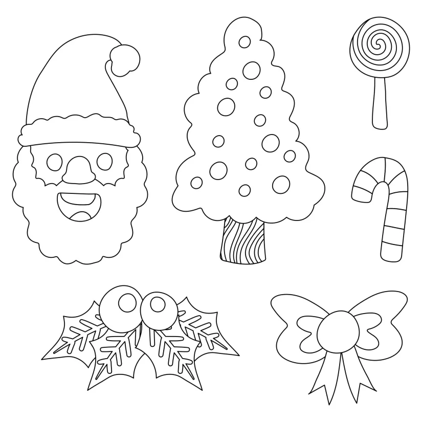 DIY Easy Felt Christmas Ornaments Printable Patterns