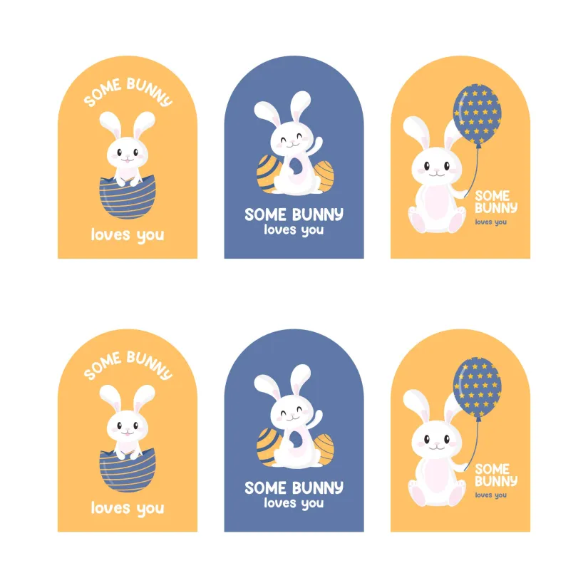 Easter Bunny Gift Tags Printable