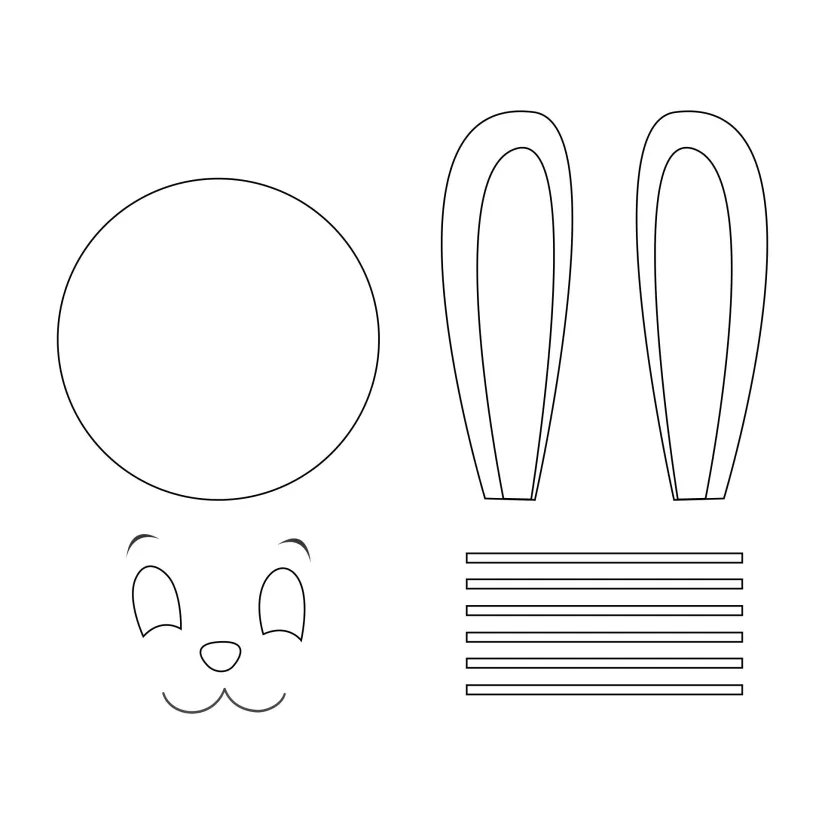 Easter Bunny Paper Plate Mask