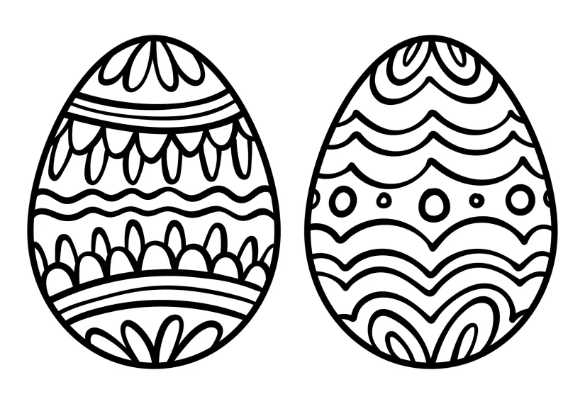 Easter Egg Coloring Pages Printable