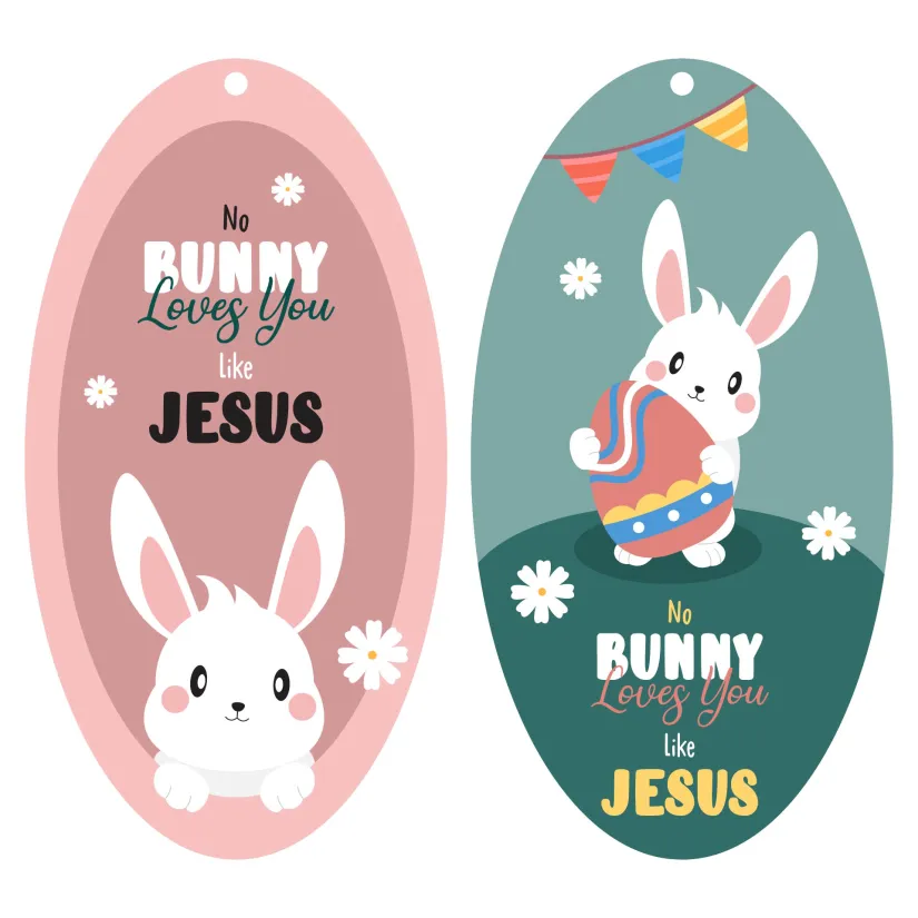 Easter Gift Tags No Bunny Loves You Like Jesus Printable