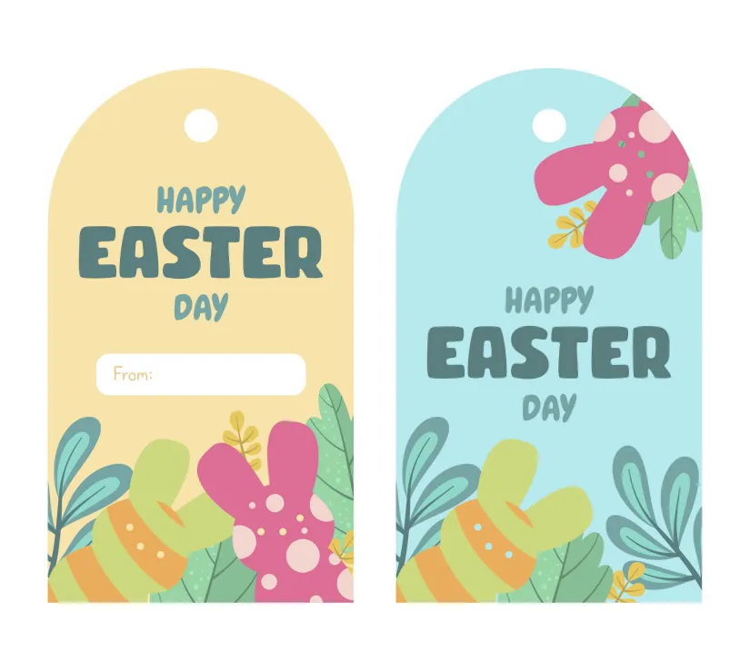Easter Peeps Gift Tags Printables