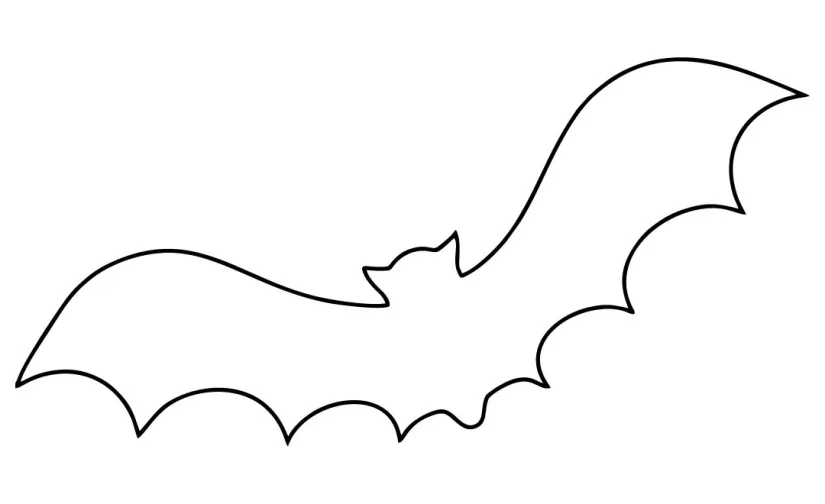 Easy Bat Coloring Pages