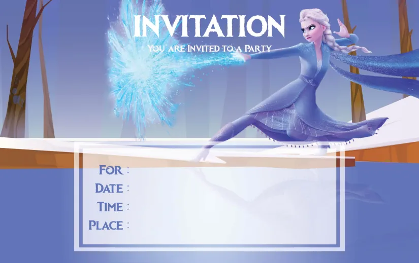 Elsa Frozen Birthday Invitation Printables