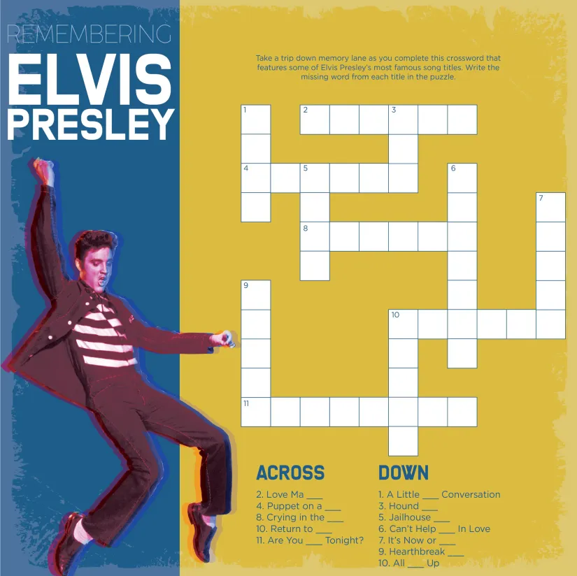 Elvis Presley Worksheets