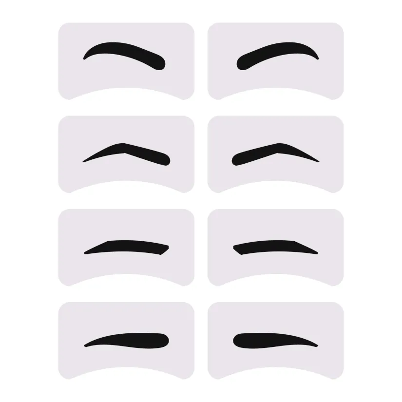 Eyebrow Stencil Grooming Shaper Template Makeup Tools