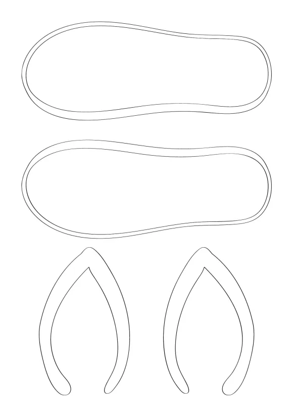 Flip Flop Template Printable