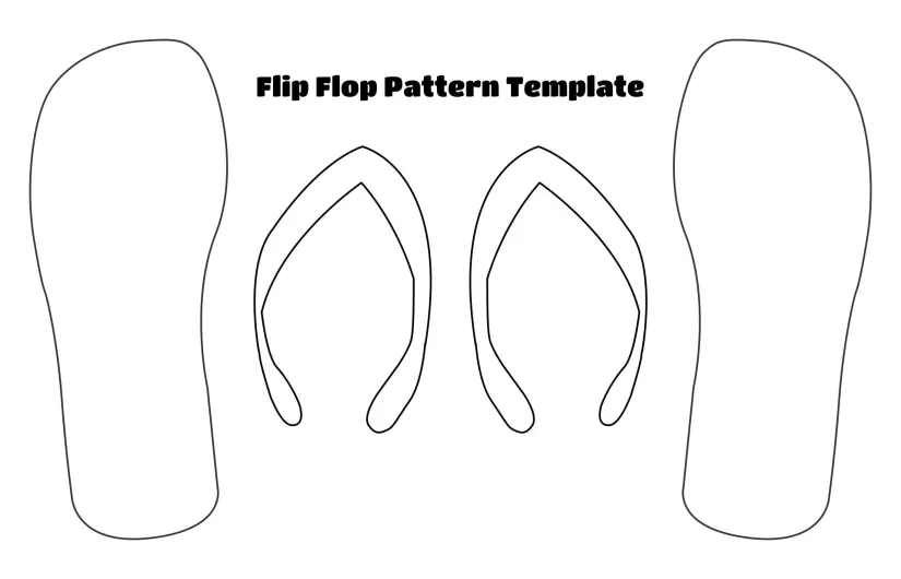 Flip Flop Template Printable