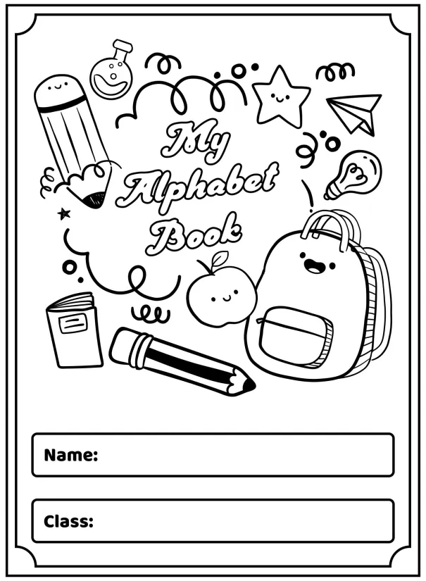 Alphabet Books Printable Cover Page