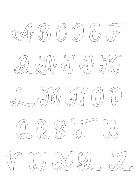 Alphabet Stencil Templates