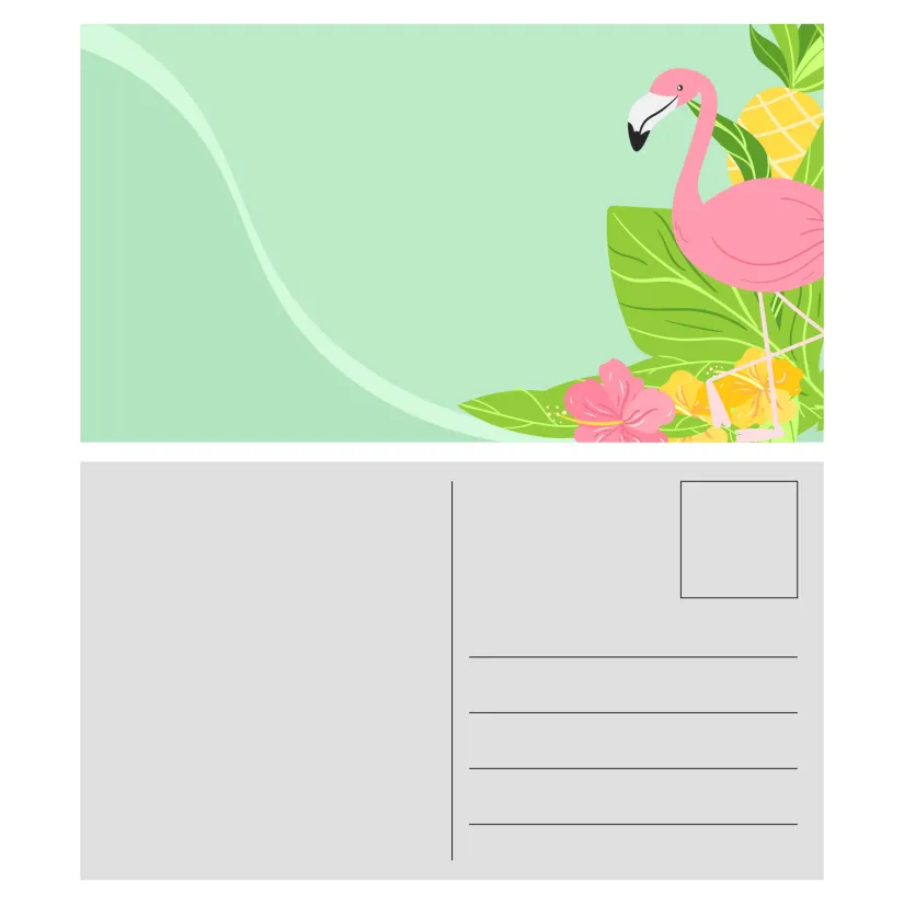 Blank Printable Postcards Templates