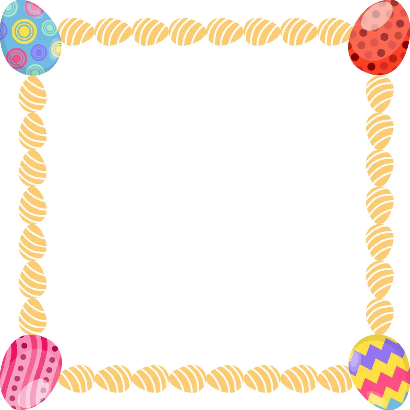 Easter Page Border Clip Art