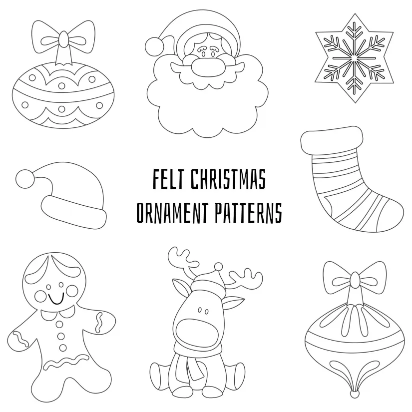 Felt Christmas Ornament Patterns