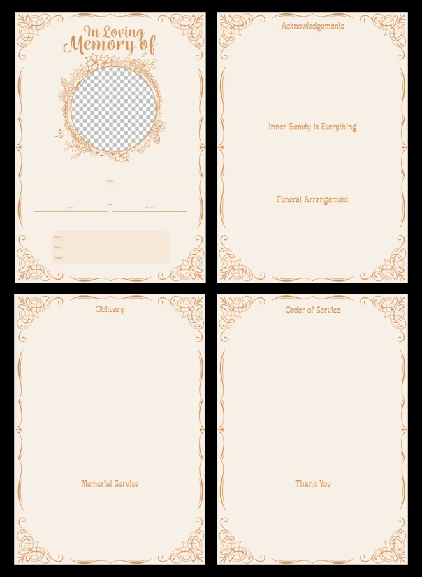 Funeral Program Template Microsoft Word Org