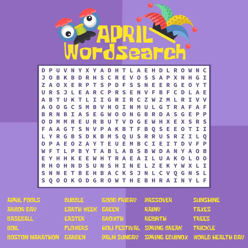 Hard Word Search Puzzles