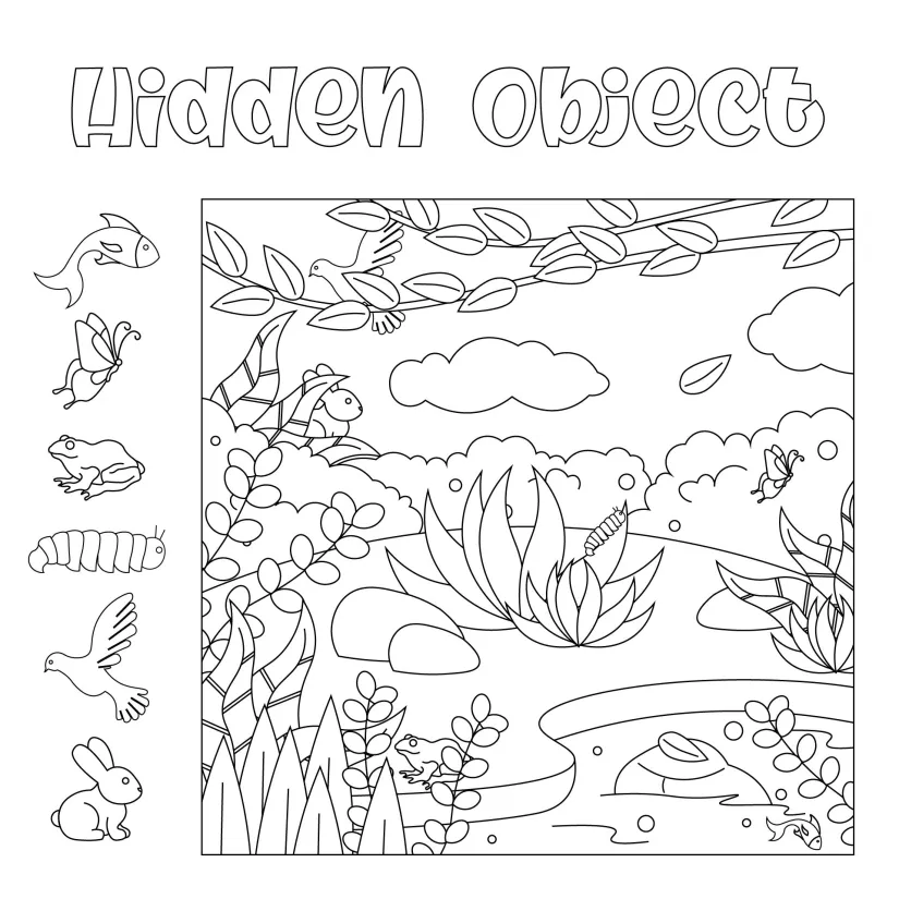 Hidden Object Printable Worksheets