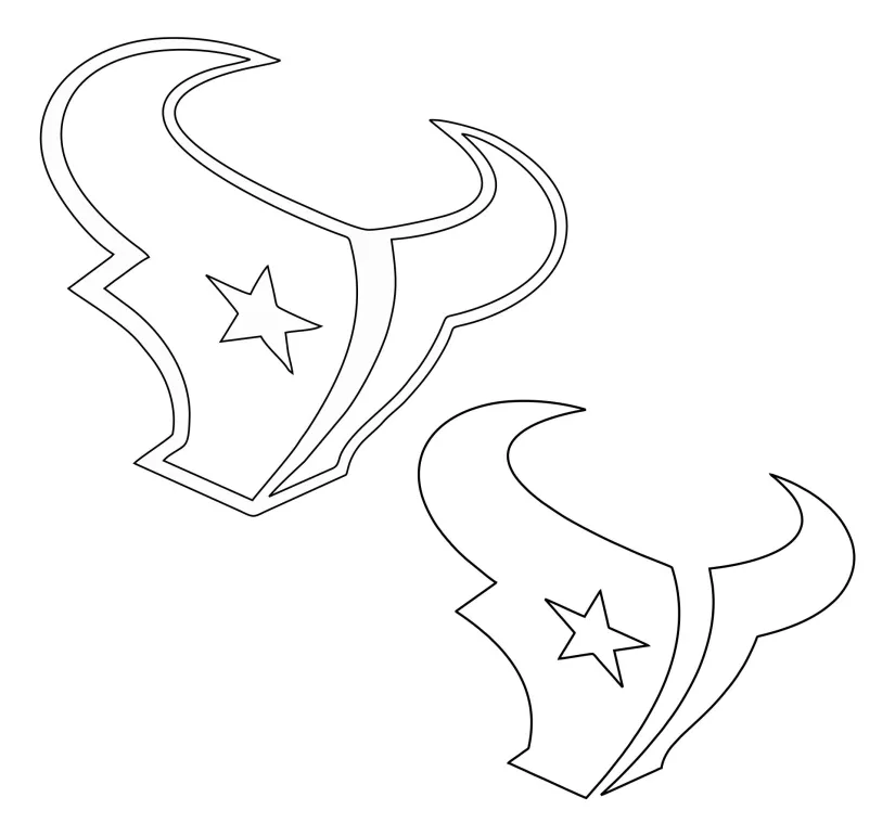 Houston Texans Logo Stencil