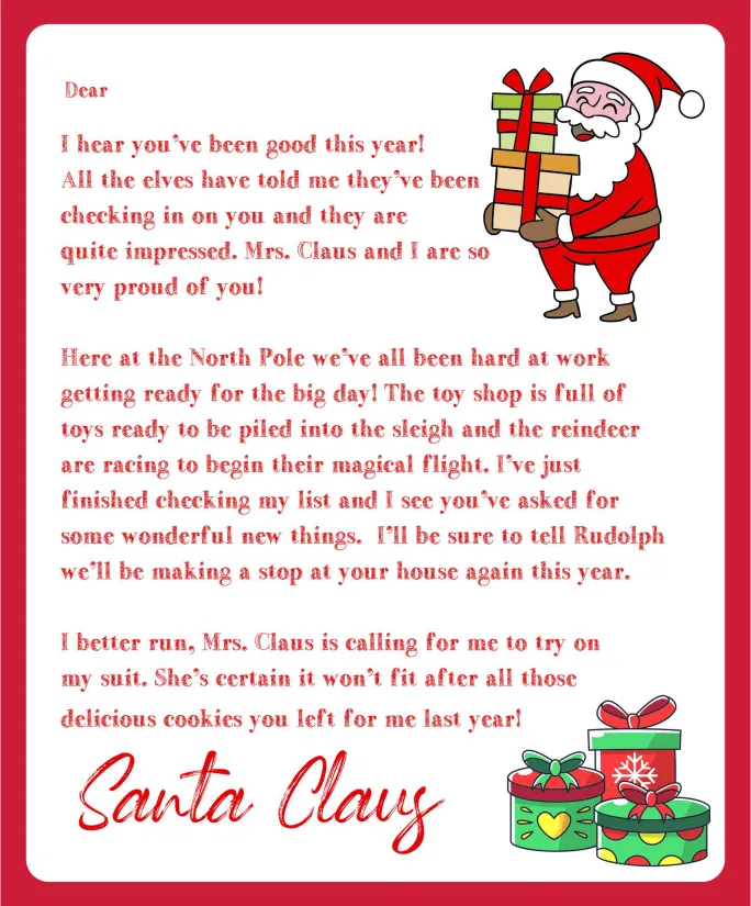 Letters From Santa Claus