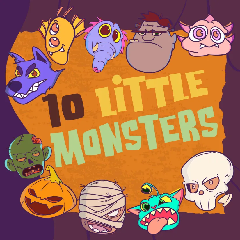 Printable 10 Little Monsters Book