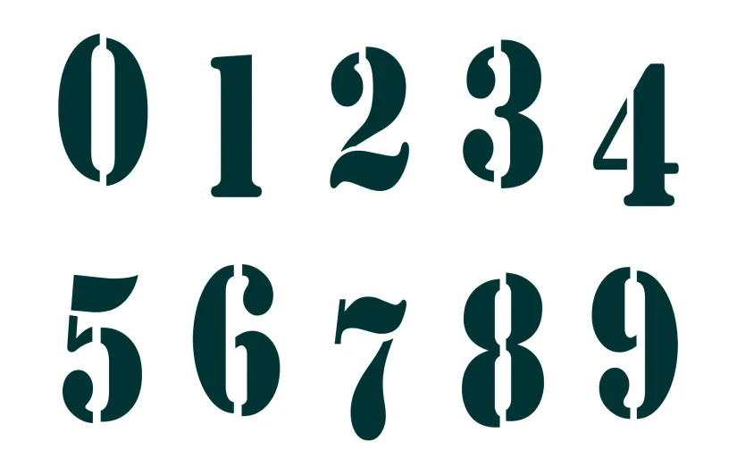 Printable 3 Inch Number Stencils
