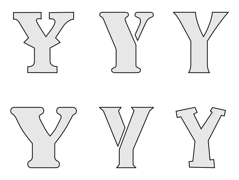 Printable Alphabet Letter Templates Y