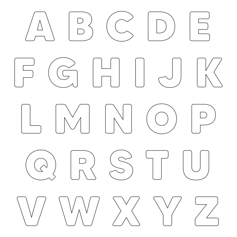 Printable Alphabet Letter Templates